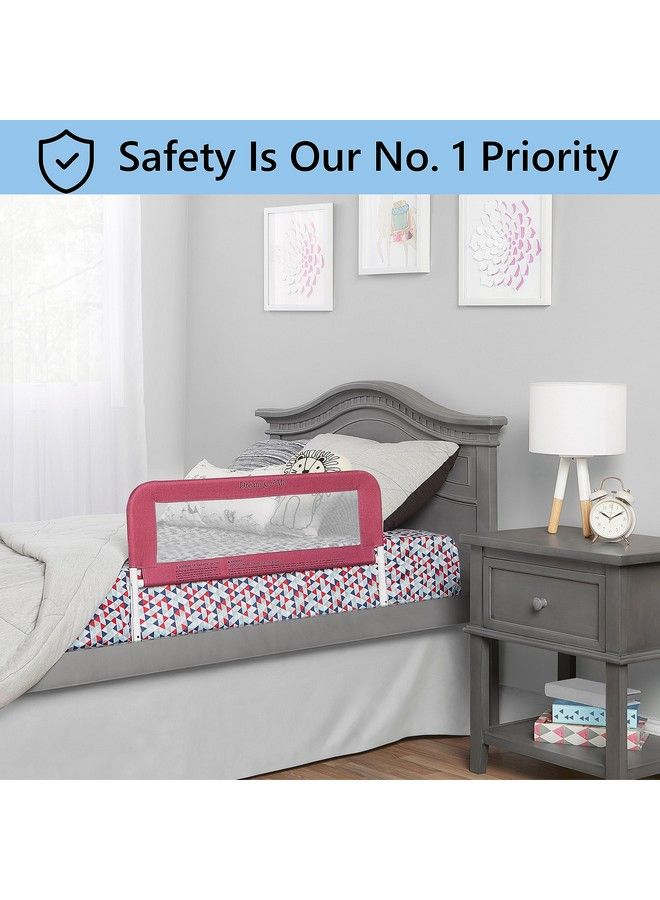 Dream On Me Lightweight Mesh Security Adjustable Bed Rail For Toddler With Breathable Mesh Fabric In Pink - Image 4