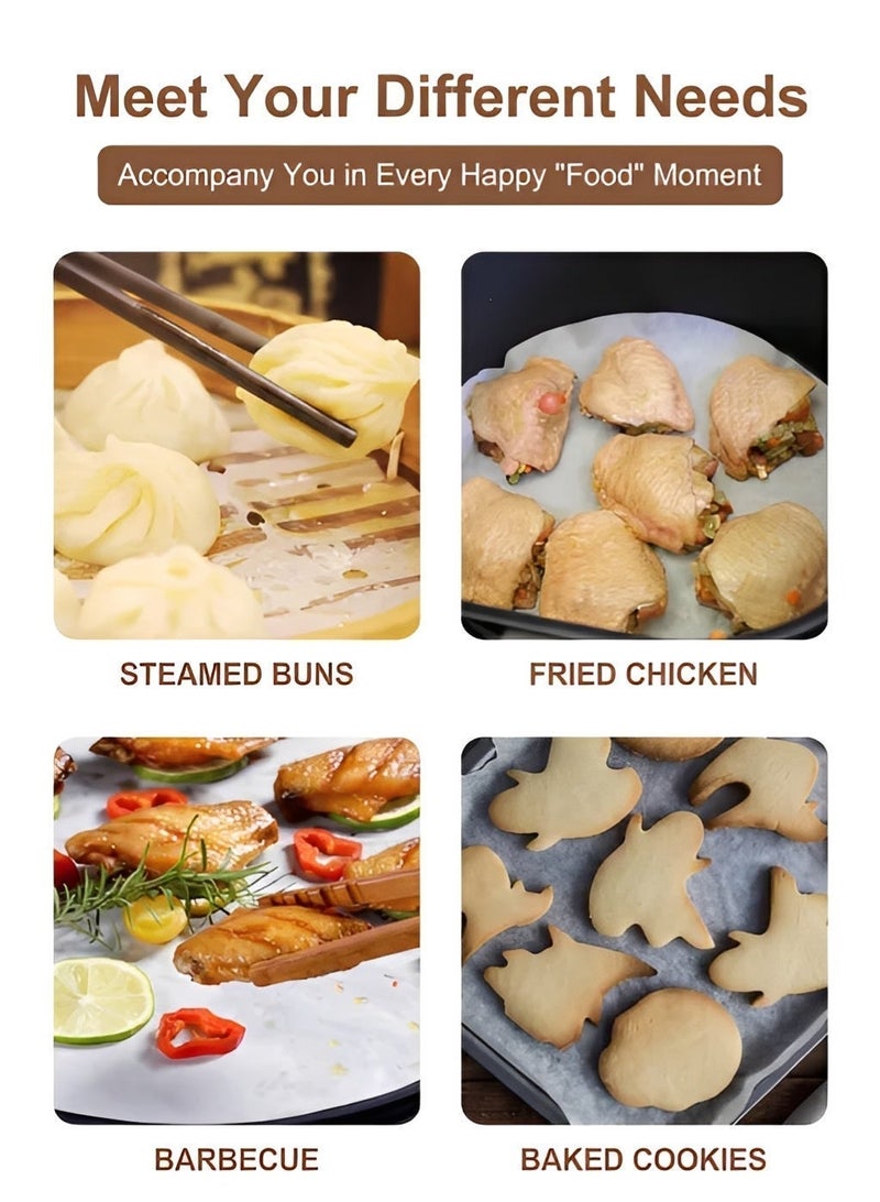 BELANO Baking Paper Sheets Non Stick, Parchment Paper Precut Heat Resistant, Food Grade Oven Liner for Cooking and Grilling White 100 Pieces - Image 5
