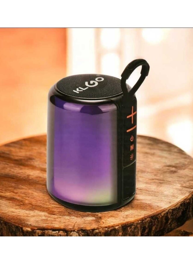 KLGO True Wireless Stereo Speaker with RGB Colorful Lighting Portable Bluetooth Waterproof - Image 3