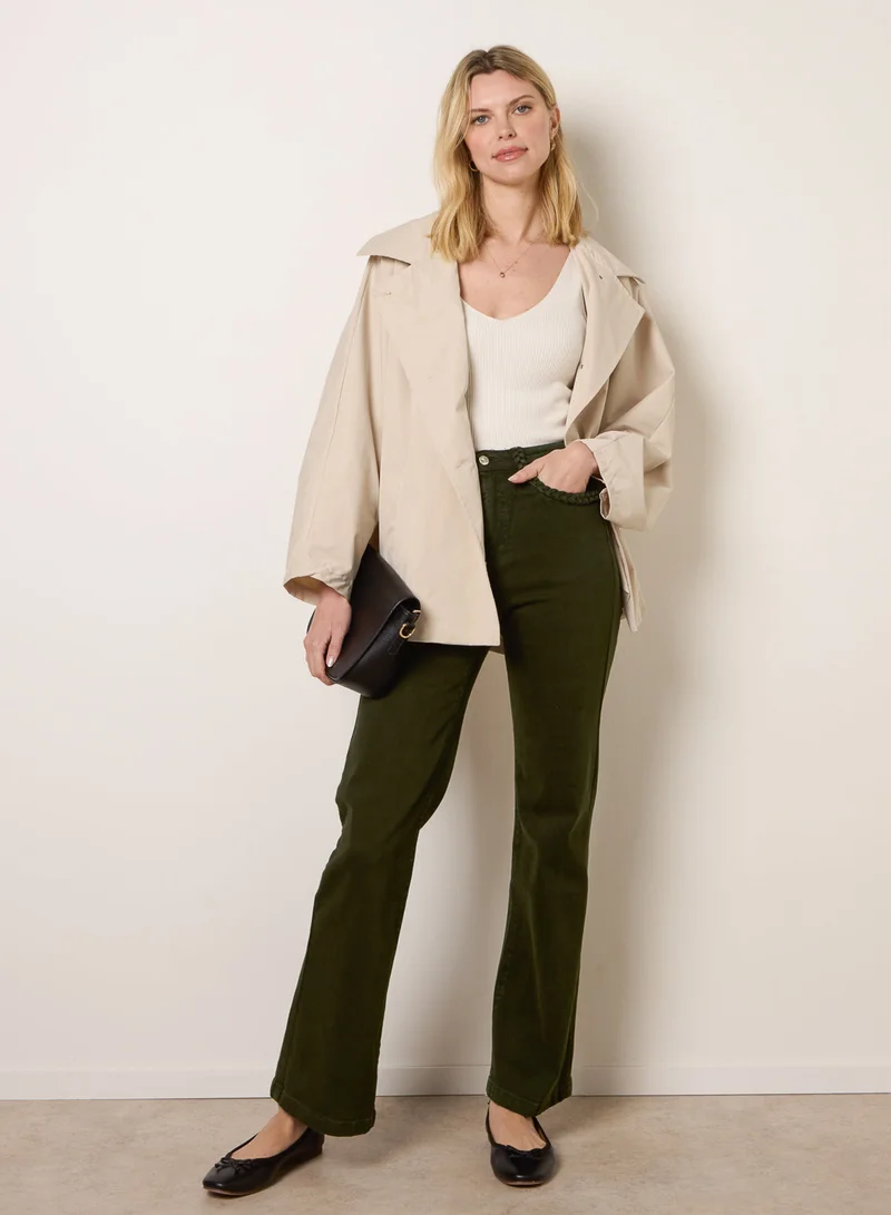 بلو فانيلا Pocket Rope Stretch Jeans