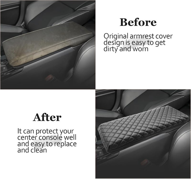 SKTU غطاء وحدة التحكم المركزية لسيارة كامري 2025 من SKTU، غطاء مسند الذراع لسيارة تويوتا كامري 2025+، غطاء صندوق المقعد لسيارة كامري (LE/SE/XLE/XSE)، إكسسوارات تويوتا كامري 2025، وسادة وحدة التحكم المركزية لسيارة كامري هايبرد 2025 - Image 5