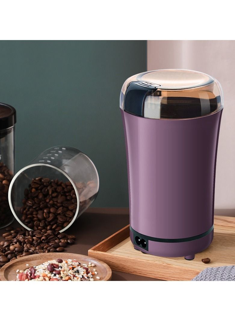 Portable Electric Coffee Bean Grinder, Mini Medicine Flour Powder Crusher suitable for Herbs Salt Pepper Spices Nuts Grains (UK Plug) - Image 1