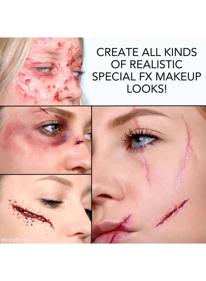 mehron Makeup Special FX All-Pro Makeup Kit with Practice Head | Complete Professional Stage Kit Includes Practice Head | Special Effects for Theatre, Halloween, & Cosplay - Image 4