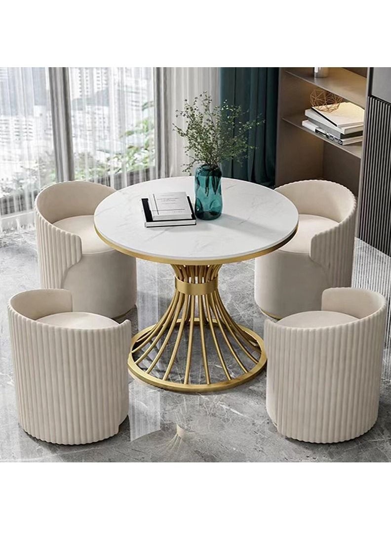 Generic - Luxury marble coffee table home living room side Nordic creative sofa Modern apartment round - Image 1