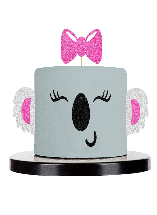 Lisimy Koala Cake Topper Decorations Handmade Animal Theme for Baby Shower Happy Birthday Kids Party Decor Supplies - Image 1