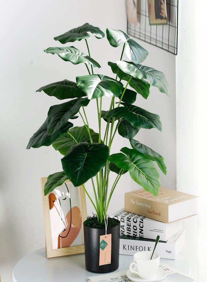 Der Rose 28'' Fake Plants Large Artificial Tropical Faux Plants Indoor Tall for Room Home Bathroom Farmhouse Outdoor Decor - Image 2