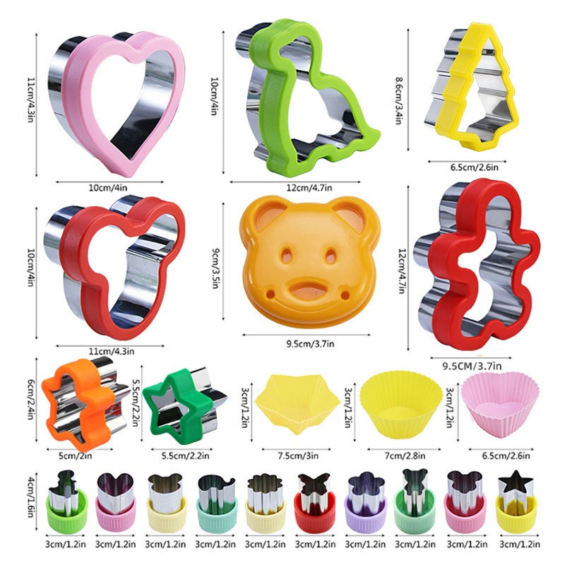 Sale Stainless Steel Sandwich Cut Bread Mold Toast Cut Mold Sandwichcutterset Suit - Image 4