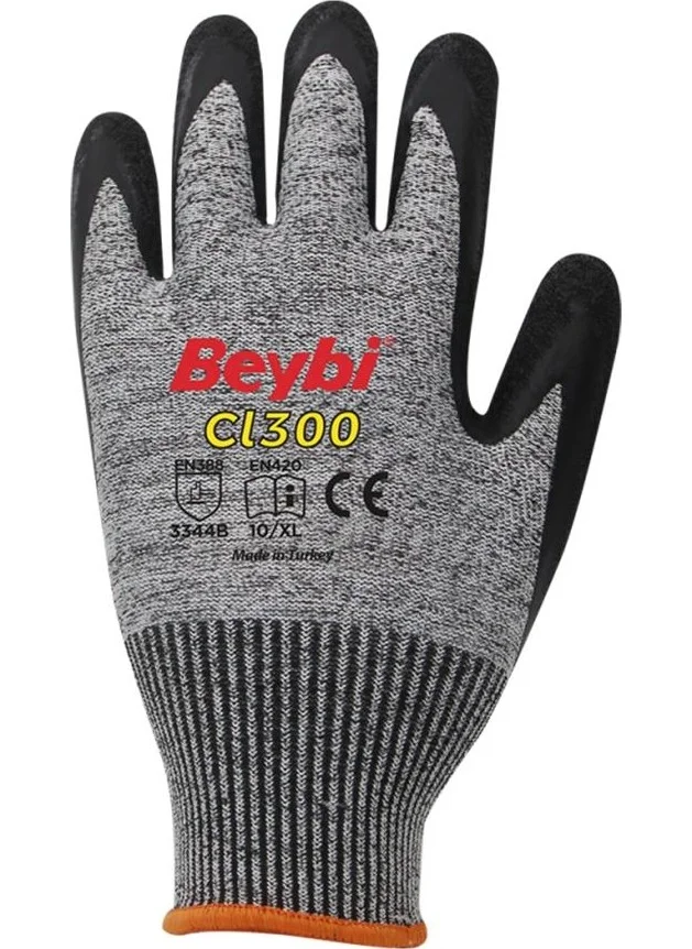 Beybi CL300 Latex Coated Cut Resistant Work Gloves