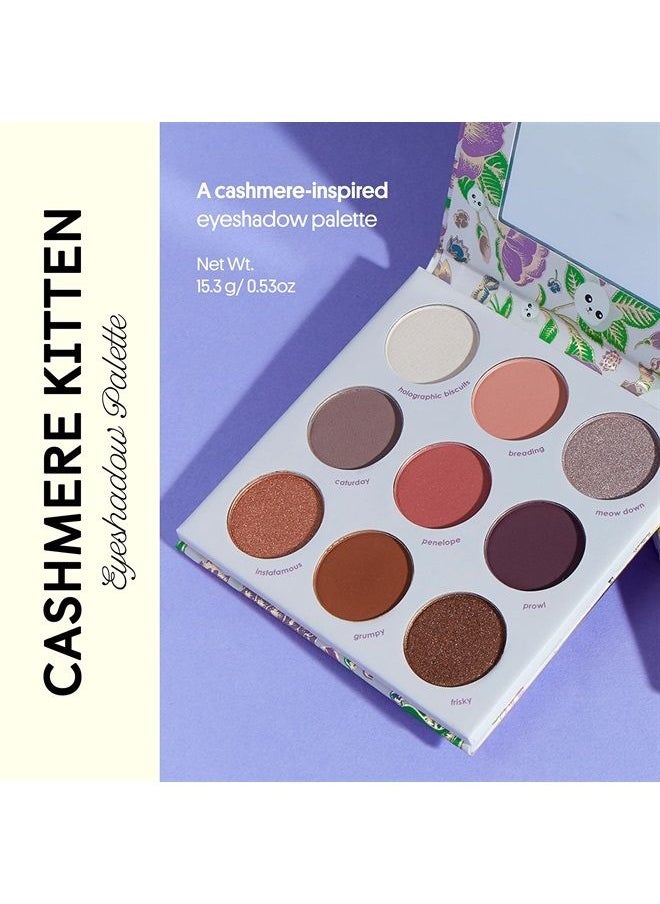 Winky Lux Cashmere Kitten Eyeshadow Palette, 9 shades in Holographic, Matte, Satin & Shimmer Shades  - Image 1
