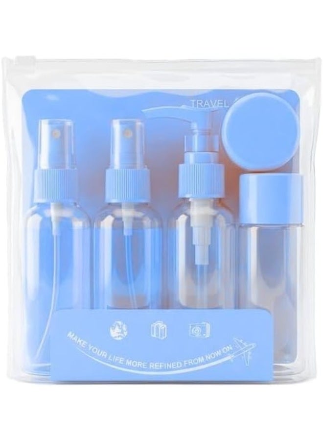5-Piece Travel Shampoo, Conditioner Dispenser for soap cream, Perfume and lotion Dispensing Bottle Portable Hotel Shampoo Shower Gel Travel Squeeze Lotion Combo Kit, Containers (Multicolor) - Image 1