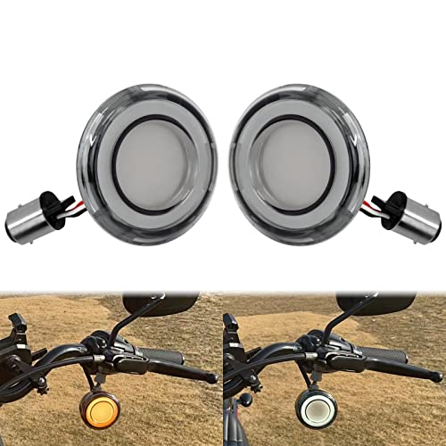 HDBUBALUS Motorcycle Front Turn Signals 1157 LED Bullet Running Light for Harley Touring Road King Road Glide Softail Electra Glide Sportster 1200 Low rider Smoke Lens - Image 3