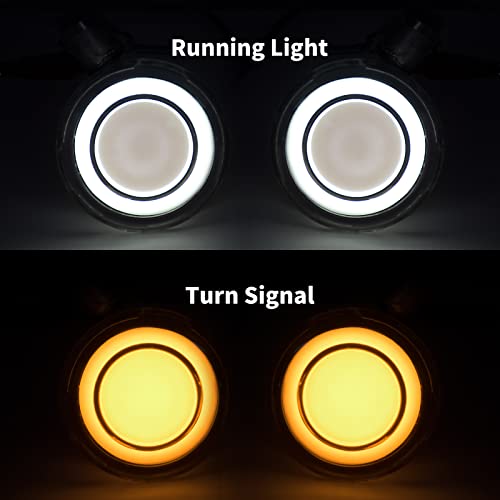 HDBUBALUS Motorcycle Front Turn Signals 1157 LED Bullet Running Light for Harley Touring Road King Road Glide Softail Electra Glide Sportster 1200 Low rider Smoke Lens - Image 4
