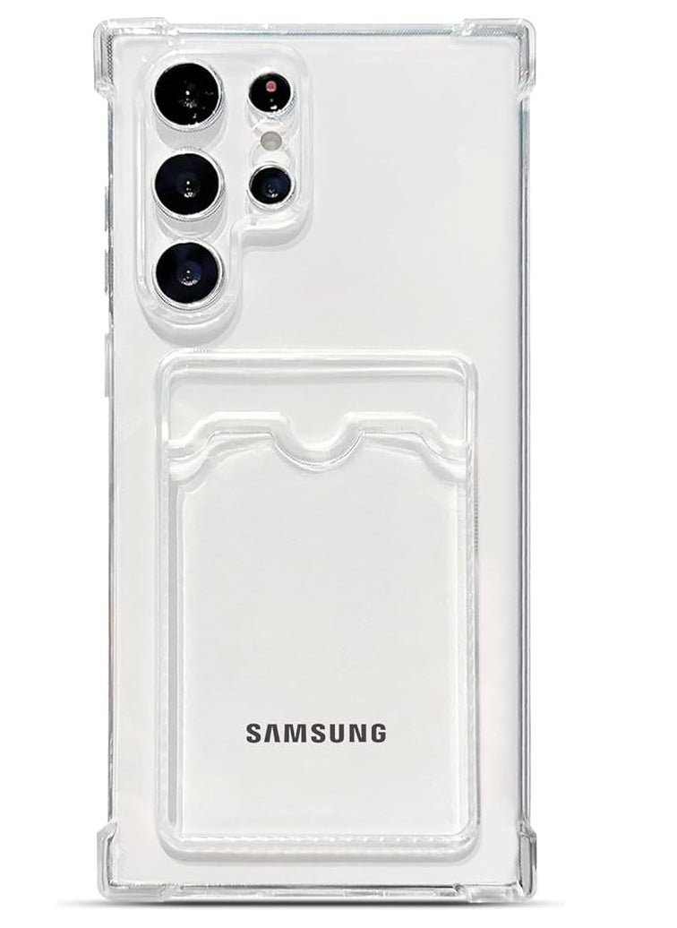 Generic Samsung S22 Ultra Wallet Cover Transperent Case 