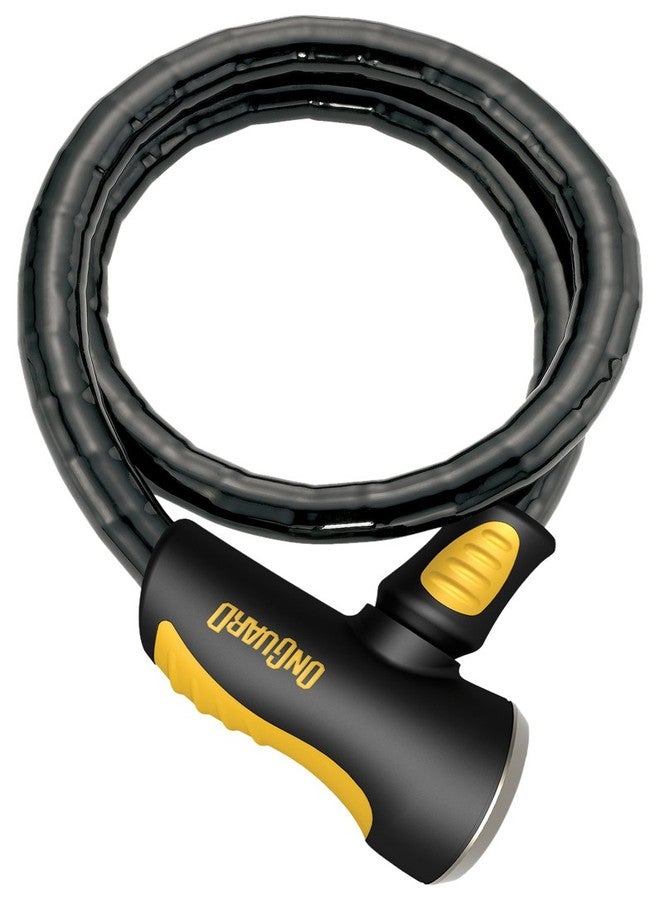 OnGuard Rottweiler 6' Armored Key Cable – 180 cm Hardened Steel-Sheathed Cable, X2P Double Bolt Lock, Z-Cylinder Core, Vinyl-Coated Armor, 5 Laser-Cut Keys - Image 1
