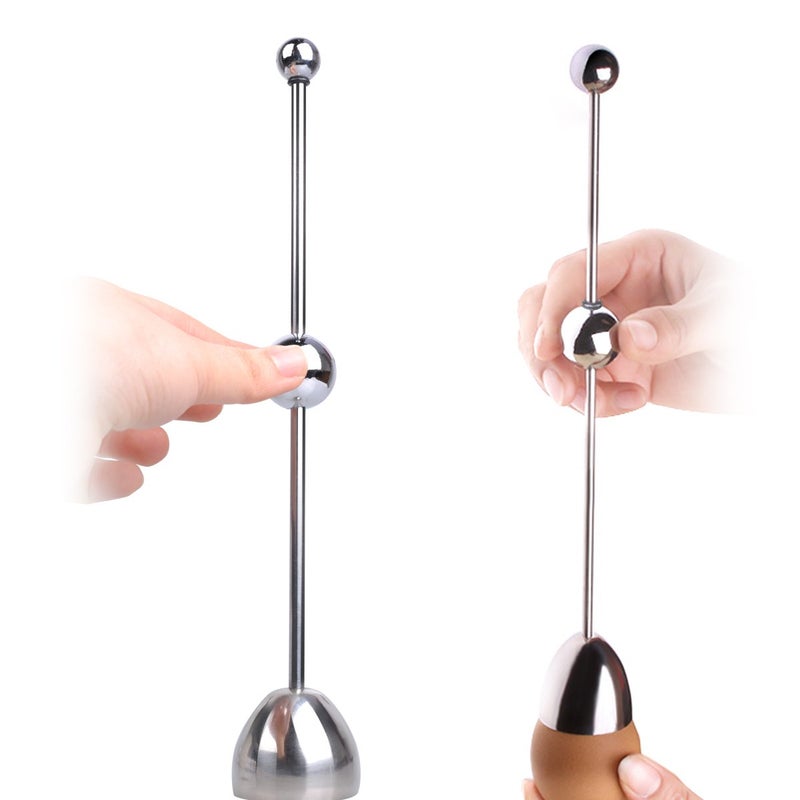 PROKITCHEN Egg Cracker Topper Cutter Stainless Steel Egg Shell Opener Separator Remover Egg Cracker Tool for Raw Eggs, Hard or Soft Boiled Eggs - Image 2
