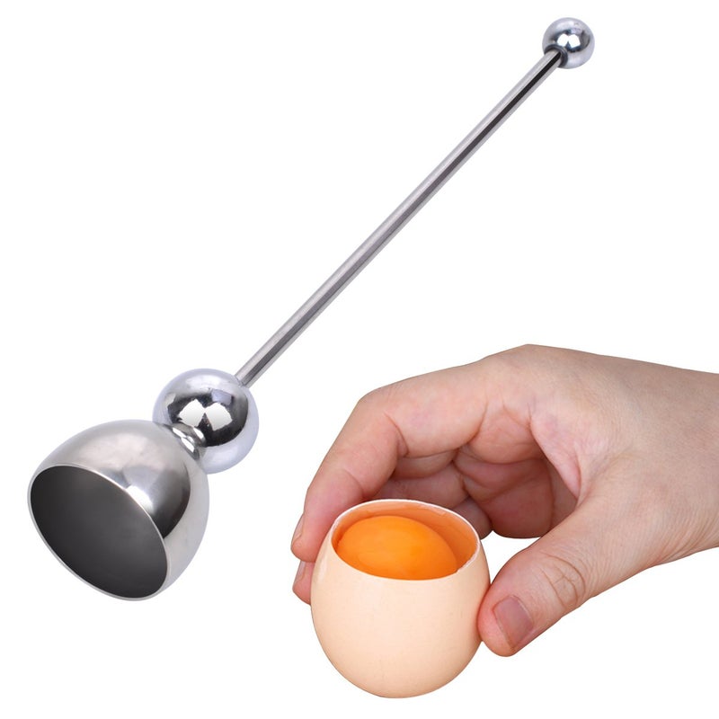PROKITCHEN Egg Cracker Topper Cutter Stainless Steel Egg Shell Opener Separator Remover Egg Cracker Tool for Raw Eggs, Hard or Soft Boiled Eggs - Image 3