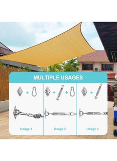 M6 Awning Attachment Set, Heavy Duty Sun Shade Sail Stainless Steel Hardware Kit for Garden Triangle and Square, Sun Shade Sail Fixing Accessories - pzsku/Z33F5FFFF5F53E74750C2Z/45/_/1736394124/154dab0b-7337-4792-bc19-24e1e4034aae