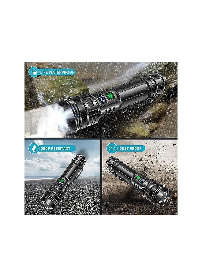 PROMASS promass Rechargeable LED Flashlights High Lumens, 20000 Lumens Flash Light Led flashlights Tactical, XHP70 Led Torch Light High Power, USB Handheld Powerful Torches for Camping Hiking Emergency  - Image 5