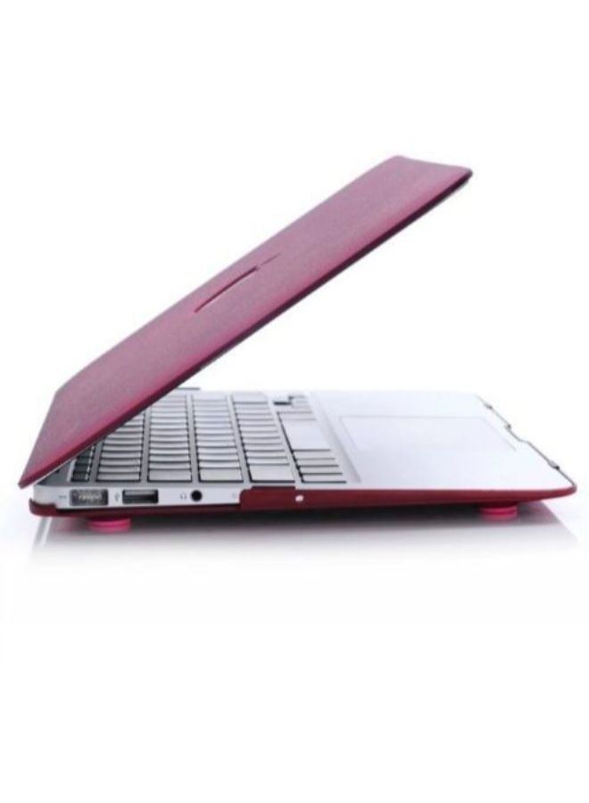NIBEMINENT Wine Red Color Frost Matte Surface Rubberized Hard Shell Case Cover For Apple Macbook Retina 13 Inch - Image 3