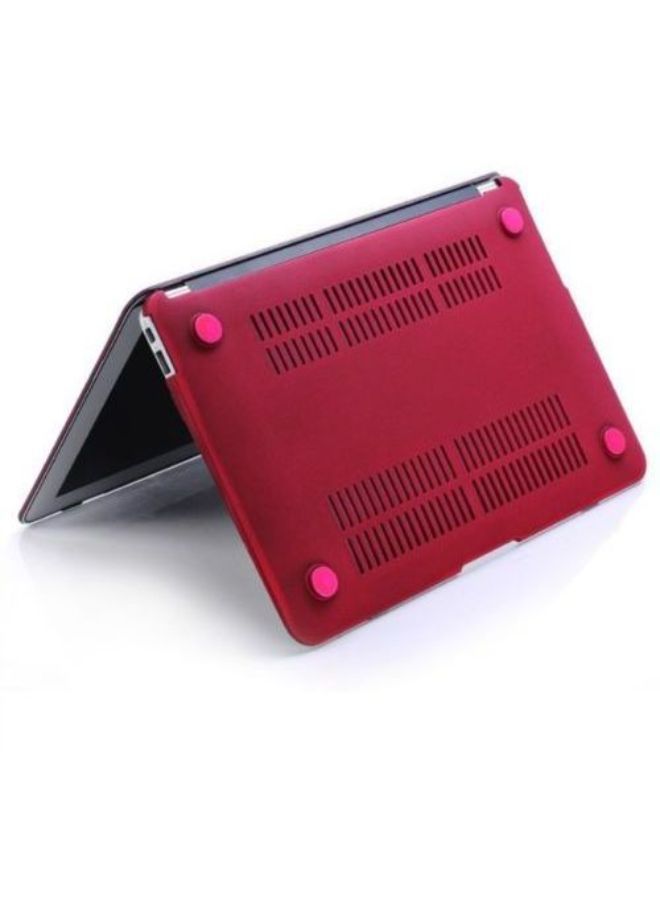 NIBEMINENT Wine Red Color Frost Matte Surface Rubberized Hard Shell Case Cover For Apple Macbook Retina 13 Inch - Image 2