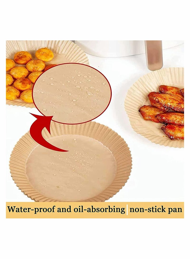 SYOSI Air Fryer Disposable Paper Liner 100pcs with 100pcs Disposable Gloves  - Image 5