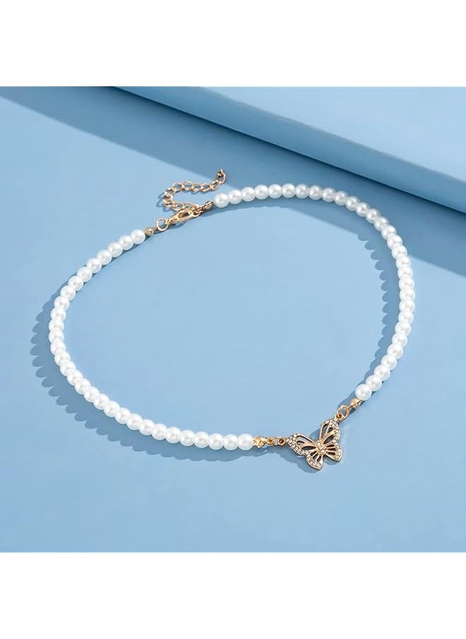 Shining Diva Fashion Stylish Pearl Chain Pendant Necklace For Women And Girls 14570Np  - Image 4