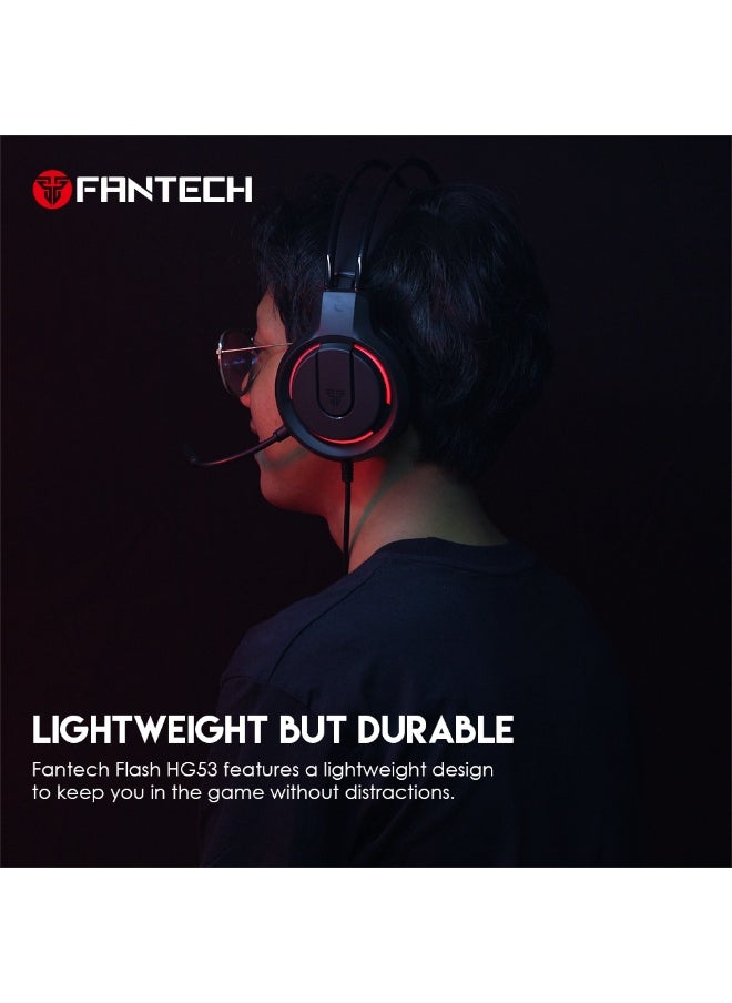 FANTECH FLASH HQ53 GAMING HEADSET BLACK  - Image 2