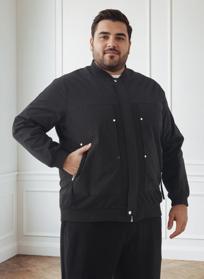 Maxim Men Regular Fit Zip-Through Bomber Jacket - Image 1