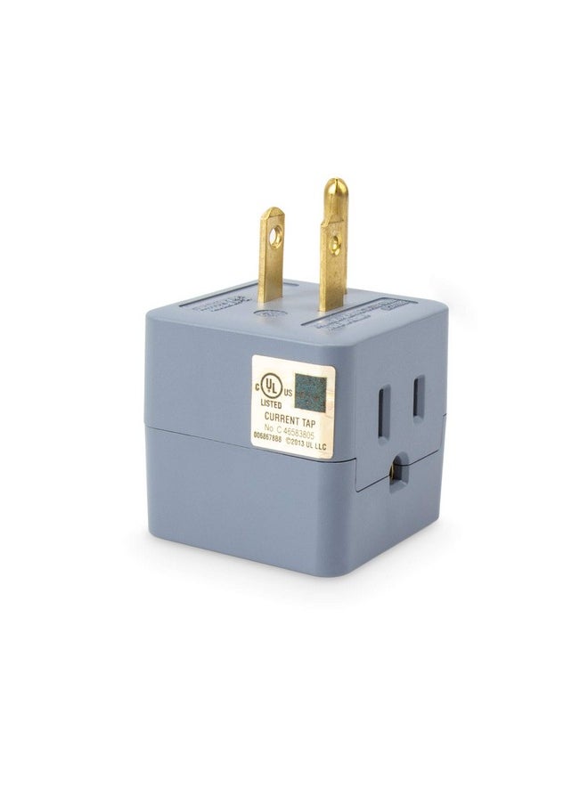 Able Matters 3Pack 3 Outlet Wall Adapter (3 Outlet Power Cube Tap Outlet Splitter Multi Plug Outlet 3 Way Plug Adapter Outlet Extender) In Gray