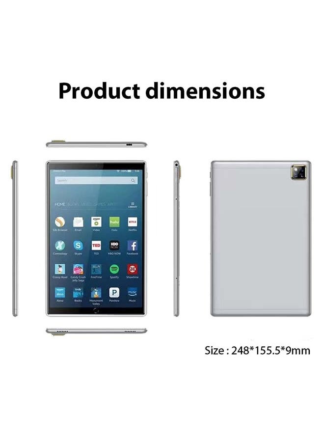 VIKUSHA - VZ-30 Smart Android Tablet 10.1-Inch Dual Sim Silver 3GB RAM 32GB 4G LTE - Image 1