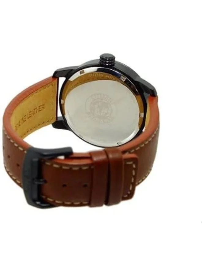 سيتيزن Men's Calf Leather Eco-Drive Standard Watch BM8475-26E - 42 mm