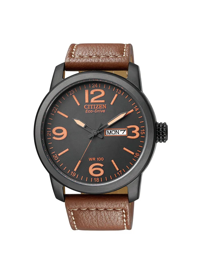 سيتيزن Men's Calf Leather Eco-Drive Standard Watch BM8475-26E - 42 mm