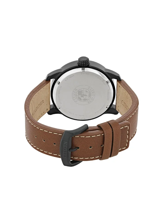 سيتيزن Men's Calf Leather Eco-Drive Standard Watch BM8475-26E - 42 mm