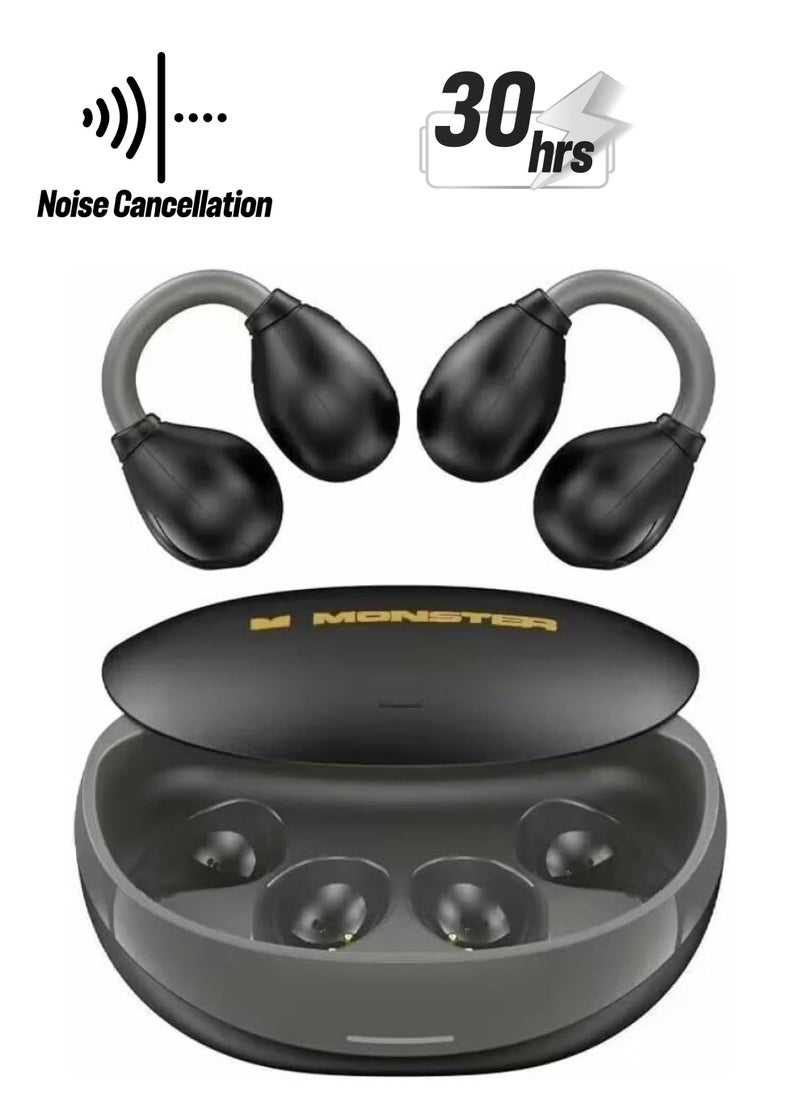 Monster Open Ear AC500 Bluetooth Earbuds New Wireless for Conduction Sports Headphones Waterproof Noise-cancelling With Mic Earpbuds  - Image 1