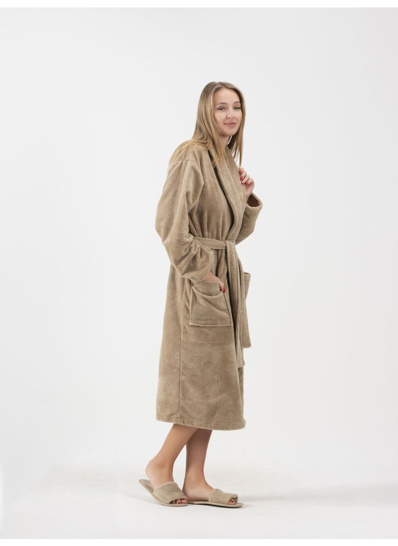 Ender Home - Bathrobe Shalyaka Model Two Pockets Belted Triga Bathrobe - Image 1