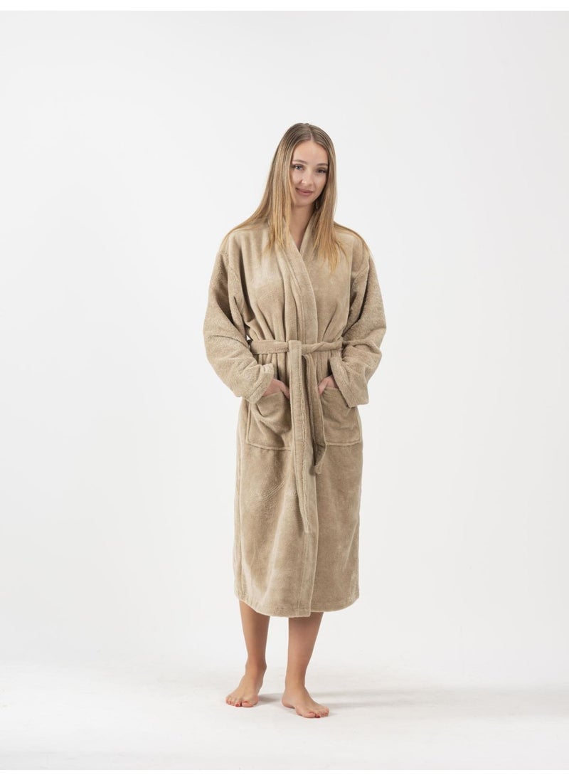 Ender Home - Bathrobe Shalyaka Model Two Pockets Belted Triga Bathrobe - Image 1
