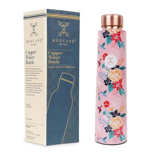 MERCAPE® MERCAPE Embrace Wellness Copper Water Bottle - Advanced Leak Proof, Joint Less Design (900ml) - Image 1
