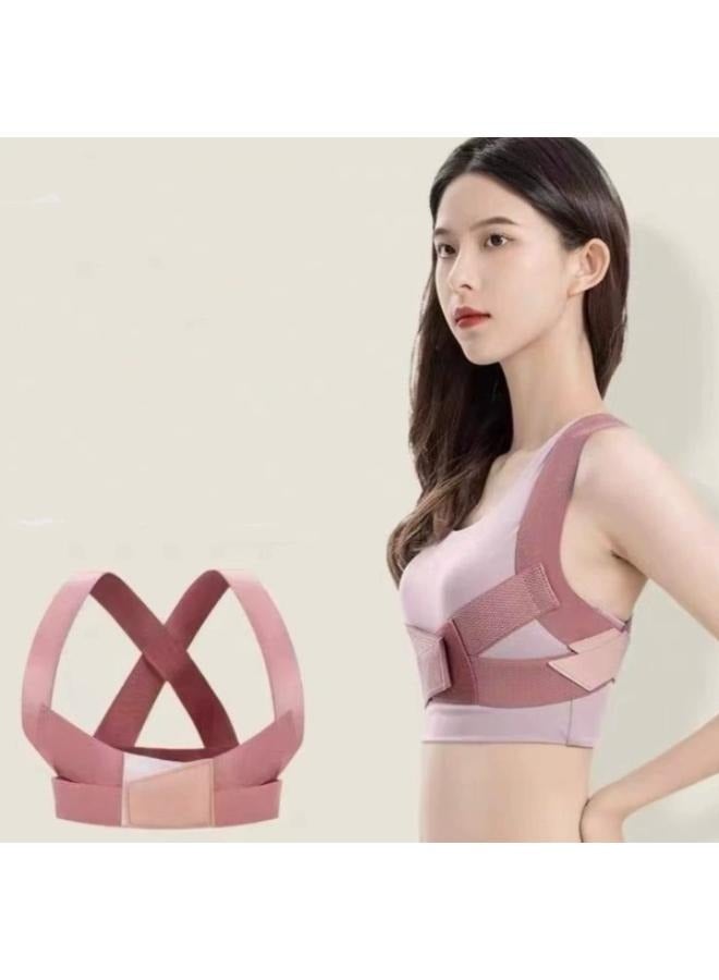 Posture Corrector for Women Back Lumbar Brace Trainer Invisible Shoulder Correction Straps Upper Clavicle Chest Support Belt - Image 1
