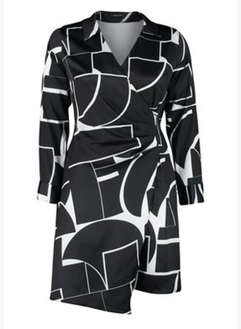 ترينديول فستان منسوج متعدد الألوان