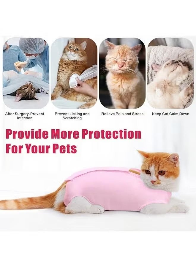 Professional Recovery Clothing For Cats With Abdominal Wounds or Dermatoses. Replacement Electronic Collars For Cats and Dogs. Post-Surgery Clothes and Pajamas Sets - Image 5