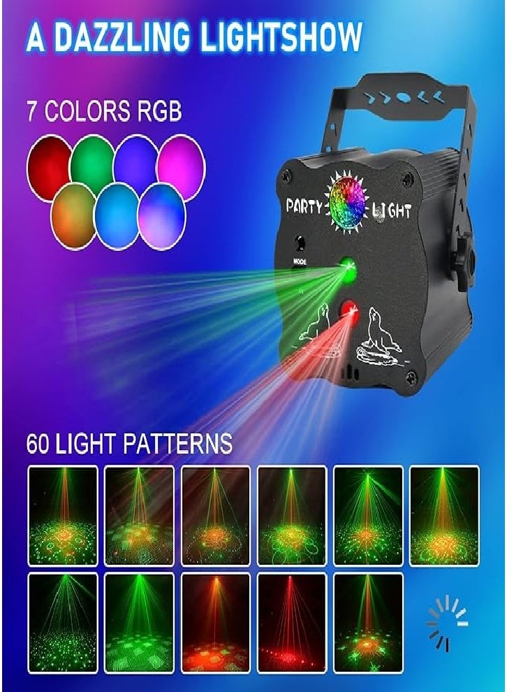 Generic Party lights, DJ disco LED strobe lights synchronized with music, voice control with remote control, suitable for indoor home decoration birthday party KTV performance  - Image 2