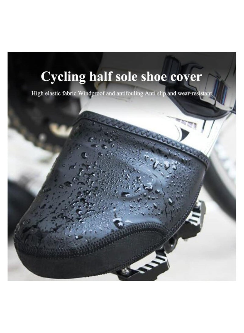 Y&D Cycling Toe Covers, 1 Pair Shoe Covers for Mountain Bike Cold Weather, Keep Feet Warm, Easy to Put, Waterproof, Wear-Resistant and Non-Slip, Winter Mtb Shoes Men Women Black (Xl-XXl) - Image 5