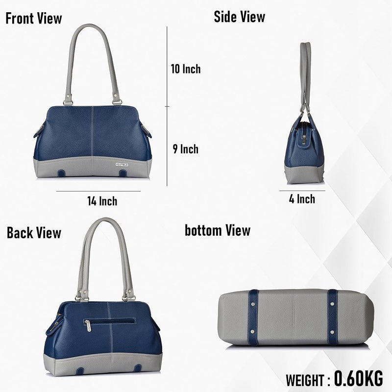 Fostelo Women's Helena Satchel Tote Handbag for Women | Ladies Purse | Stylish Shoulder Bag | Gift For Women - Image 3