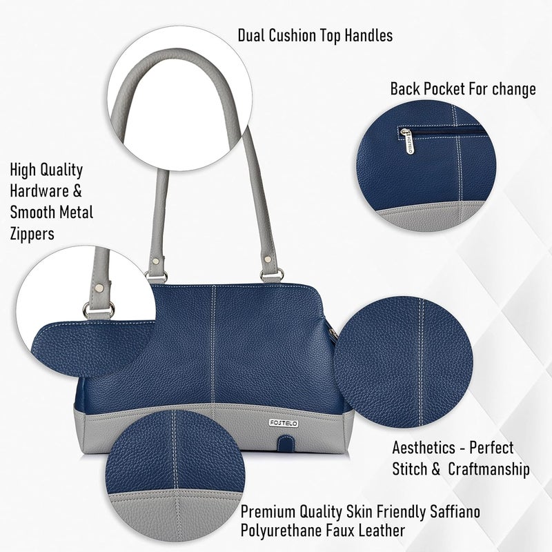 Fostelo Women's Helena Satchel Tote Handbag for Women | Ladies Purse | Stylish Shoulder Bag | Gift For Women - Image 2