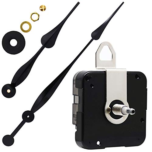 TIKROUND Youngtown High Torque Long Shaft Clock Movement Mechanism with 12 Inch Long Spade Hands - Image 1
