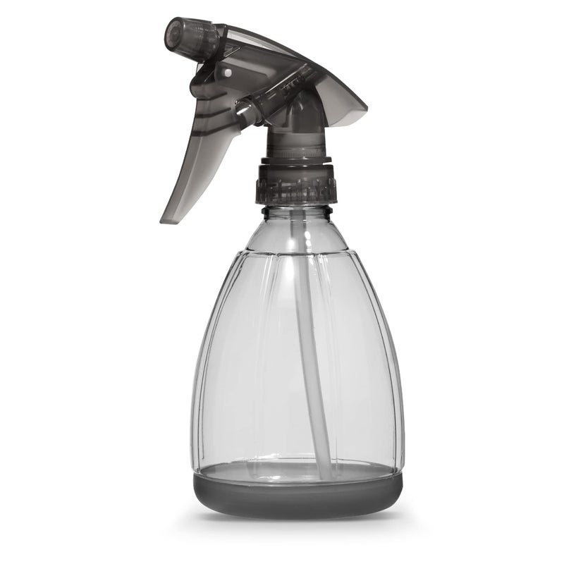 Bar5F Plastic Spray Bottle, 12 oz | Leak Proof, Empty, Trigger Handle, Adjustable Fine to Stream, Refillable, Hair Salons & Spas, Household Cleaners, Cooking | Smoke Grey (1) - Image 1