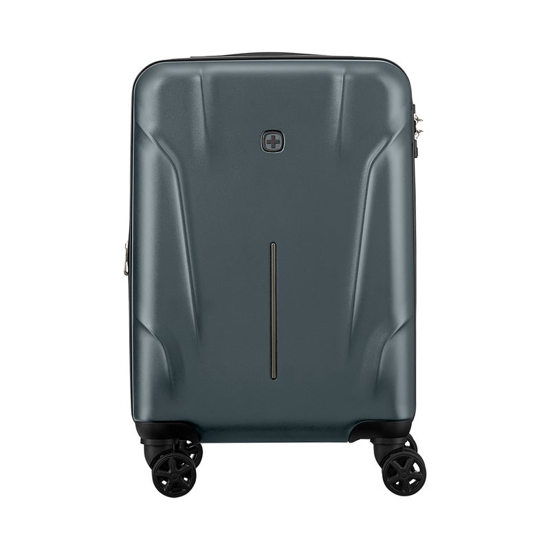 Wenger Ryon 54cm Hard Cabin Luggage with Double Spinner Wheels, Lightweight Expandable Design & TSA Lock - Shark - Image 1