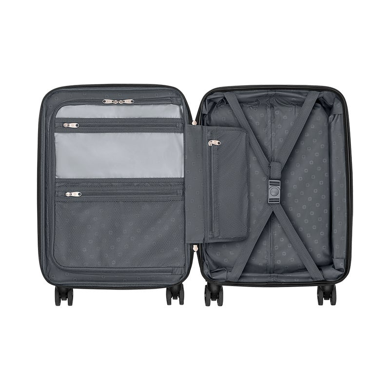 Wenger Ryon 54cm Hard Cabin Luggage with Double Spinner Wheels, Lightweight Expandable Design & TSA Lock - Shark - Image 3