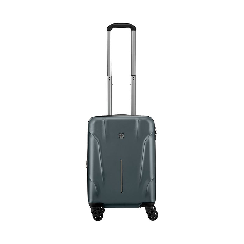 Wenger Ryon 54cm Hard Cabin Luggage with Double Spinner Wheels, Lightweight Expandable Design & TSA Lock - Shark - Image 2