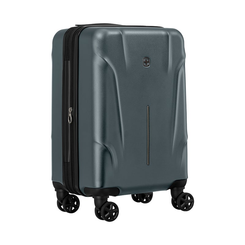 Wenger Ryon 54cm Hard Cabin Luggage with Double Spinner Wheels, Lightweight Expandable Design & TSA Lock - Shark - Image 4